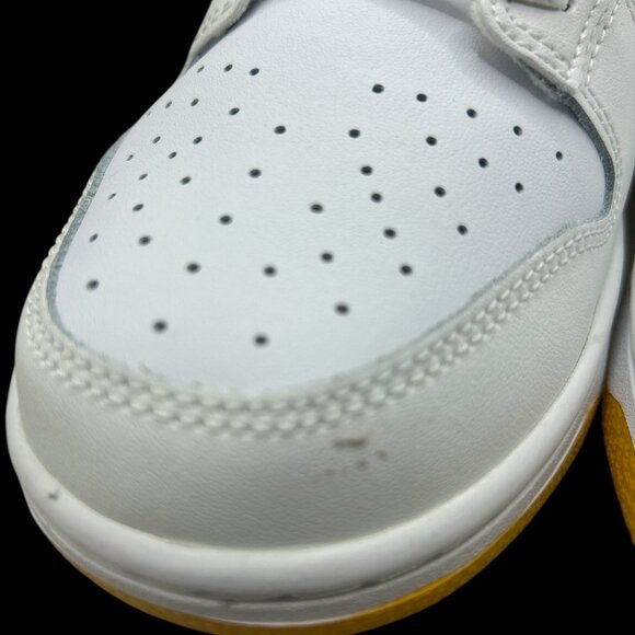 NIKE Dunk Low Retro 'White University Gold' Sneakers Size 10.5 - Picture 6 of 9